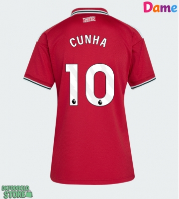 Manchester United Matheus Cunha #10 Replika Hjemmebanetrøje Dame 2026-27 Kortærmet